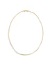 14K Yellow Gold 4.25ct Diamond Tennis Necklace