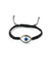 Diamond Cosmic Eye Bracelet: Black Thread