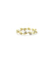14K Gold Diamond Leaf Eternity Ring