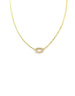 14K Gold Fine Lexi Lock Necklace: Gold Round Box Chain
