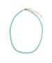 14K Gold 12.82ct Turquoise Tennis Necklace