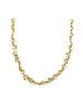 17" 14K Gold 9mm Circle Link Chain Necklace