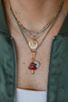 Matte 14K Gold Star of David Charm