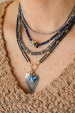 Heishi Labradorite Rondelle Necklace