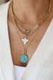 Small 14K Gold Carved Mother of Pearl Thunderbird Charm