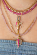 14K Gold Small Rainbow Sapphire Koi Fish Charm