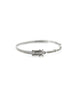 Silver Diamond Rectangle Square Diamond Bangle