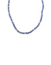 Blue Kyanite Gold Rondelle Necklace