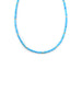 Long Bright Blue Heishi Turquoise Rondelle Necklace