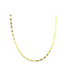 14K Gold Flat Oval Disco Link Chain