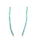 Lock Ready: Open 4mm Heishi Blue Turquoise Rondelle Strand