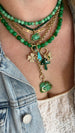 14K Gold Mini Jade Cloud Charm