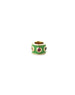 Mini 14K Gold Green Enamel Rainbow Sapphire Charm Spacer