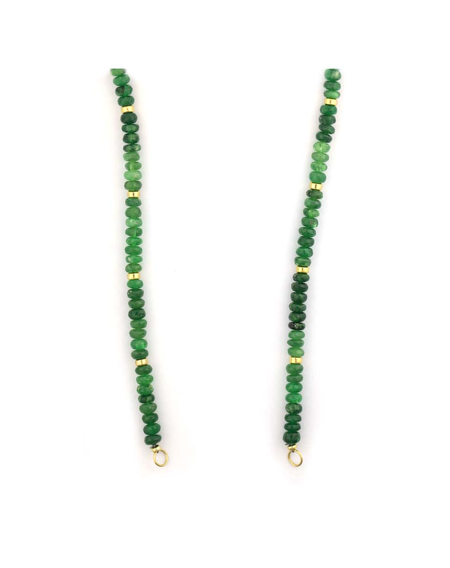 Lock Ready: Open Ombre Tsavorite Rondelle Strand