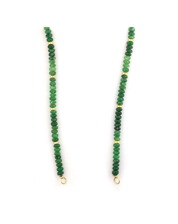 Lock Ready: Open Ombre Tsavorite Rondelle Strand