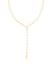 Orange Enamel Tin Cup Lariat Necklace