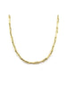18" 14K Gold Pinched Link Necklace