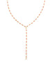 Red Enamel Tin Cup Lariat Necklace