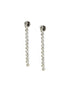 Silver Polki Diamond Duster Earrings