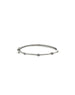 Silver Diamond Evil Eye Trio Bangle