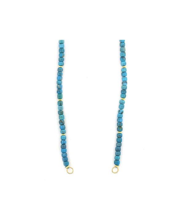 Lock Ready: 17" Open Turquoise Tube Strand