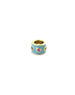 14K Gold Turquoise Enamel Rainbow Sapphire Charm Spacer