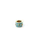 14K Gold Turquoise Enamel Rainbow Sapphire Charm Spacer