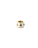 14K White Enamel Rainbow Sapphire Charm Spacer