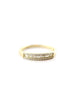 14K Gold .21ct Diamond Frame Baguette Ring