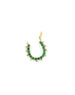 14K Gold Emerald Diamond Horseshoe Charm