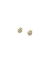 14K Tiny Pave Crystal Heart Studs