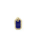 14K Gold Navy Enamel Dog Tag Charm