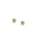 14K Gold Crystal Itty Bitty Flower Studs