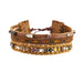 Chan Luu | Three Tier Brown Leather Bracelet