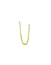 Crystal Chain Double Piercing Stud