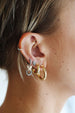 4mm Thick Gold Tube Hoops