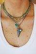 14K Gold Paper Clip + Emerald Diamond Tennis
