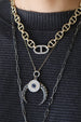 XXS 14K Gold Simple Gold Lock Necklace