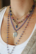 Gold Filled Rollo Silver Diamond Ball Necklace