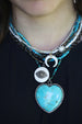 White Enamel Diamond Evil Eye Pendant
