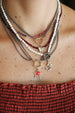 14K Gold Open Star Diamond Pendant