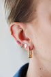 Tiny Gold Skull Studs