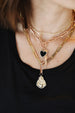 14K Gold Diamond Buddha Charm