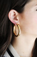 7mm Chunky Gold Tube Hoops