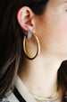 4mm Thick Gold Tube Hoops