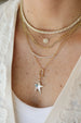 14K Gold Mother of Pearl Asymmetrical Star Charm