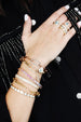 14K Gold Paper Clip + Gold Lock Bracelet