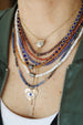 Burnt Orange Sapphire Bali Necklace