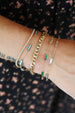 14k Gold Inlaid Turquoise Rectangle Bracelet