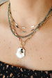 14K Gold Inlaid Black Onyx Rectangle Necklace